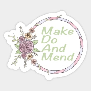 Make do and mend sewing Sticker